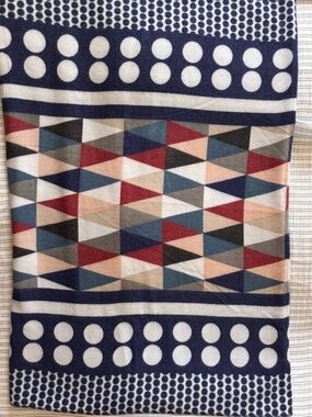 Pretty Persuasions Navy and White Polka Dot Scarf